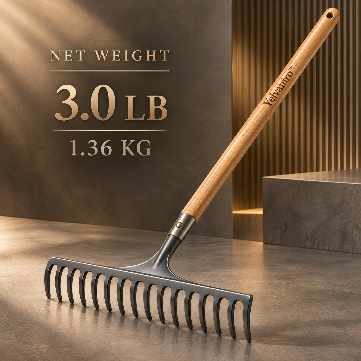 Yelvaniro™ Multi-Purpose Garden Rake