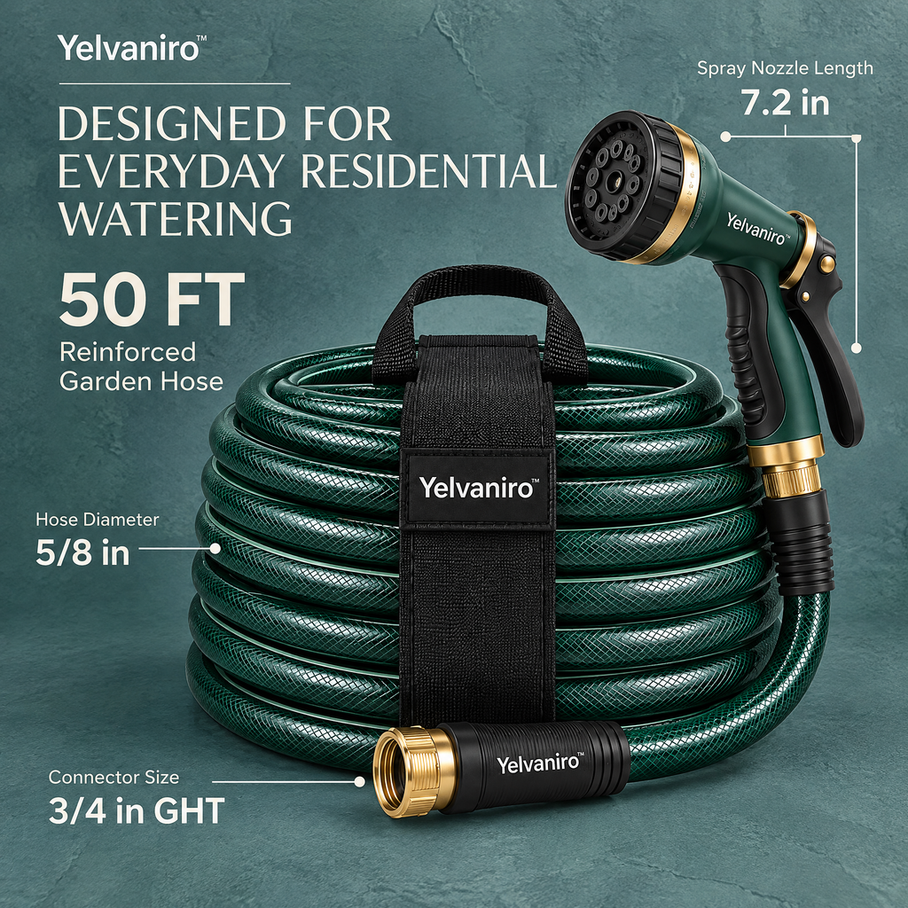 Yelvaniro™ Reinforced Garden Hose Set