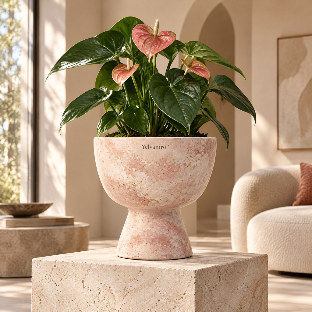 Yelvaniro™ Pedestal Art Planter