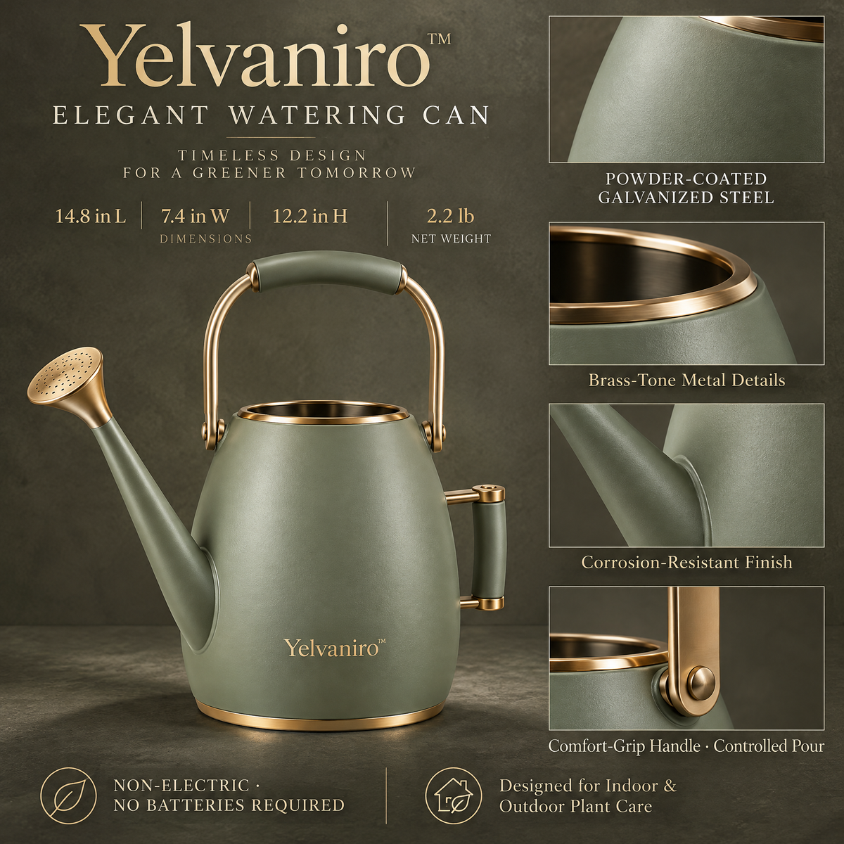 Yelvaniro™ Elegant Watering Can