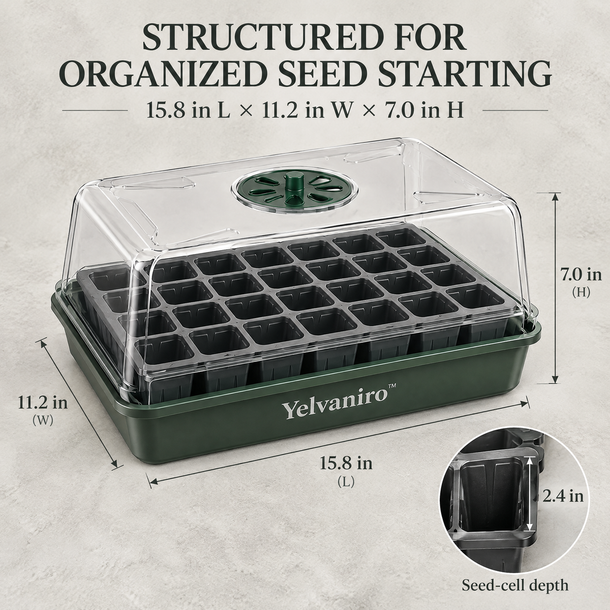 Yelvaniro™ Seed Starting Tray Set
