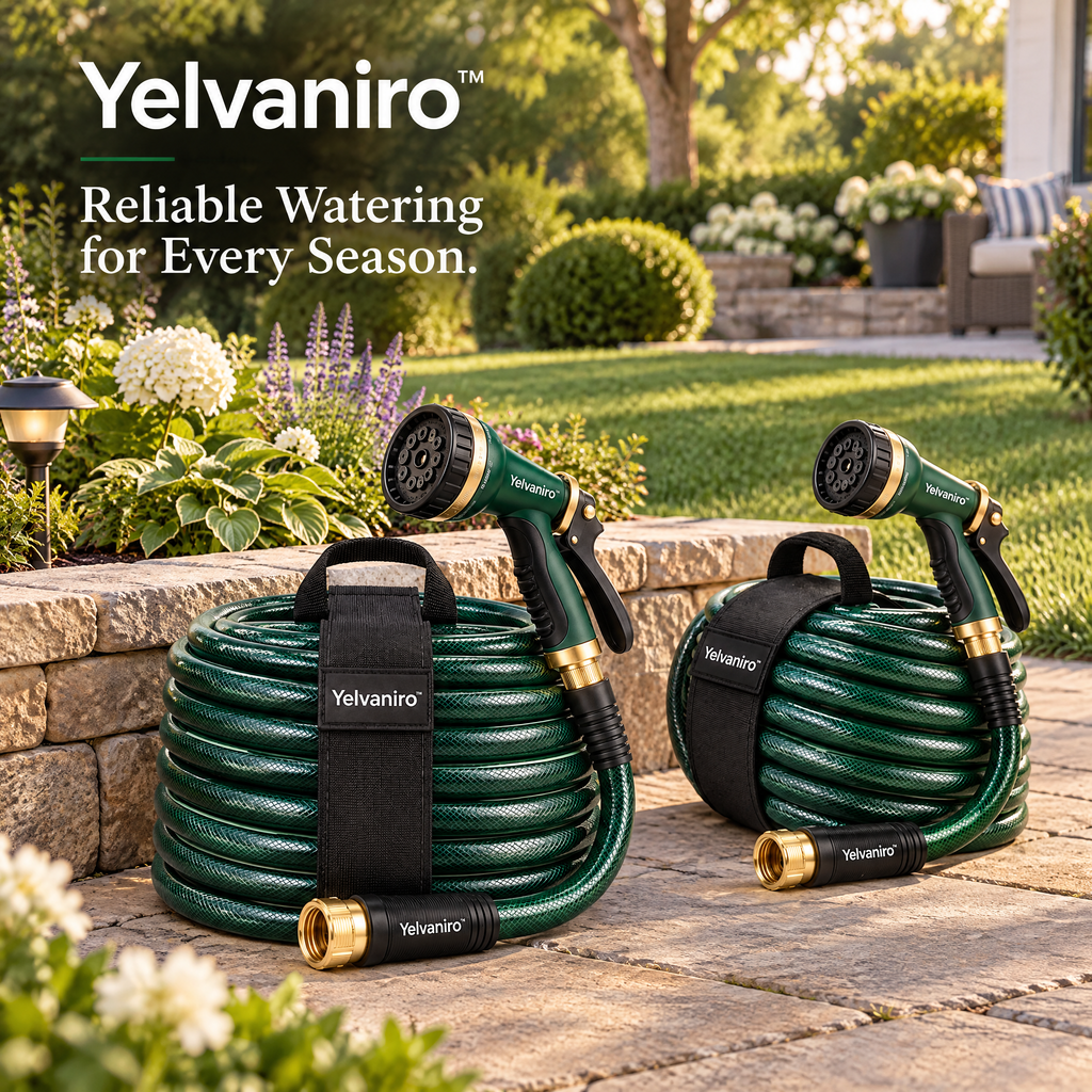 Yelvaniro™ Reinforced Garden Hose Set