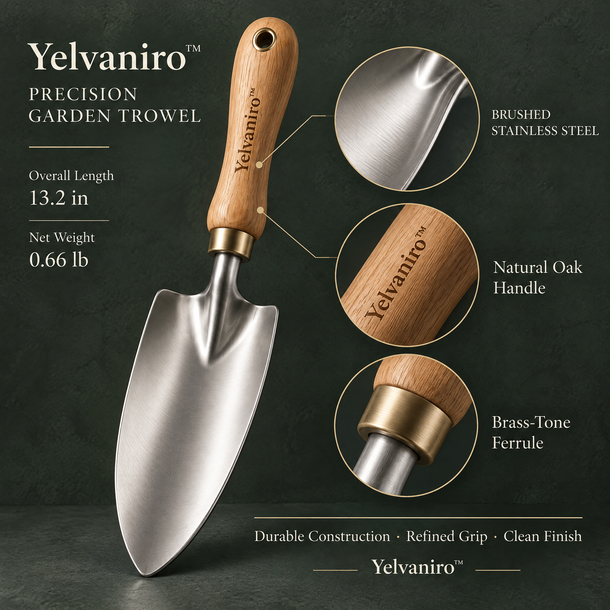 Yelvaniro™ Precision Garden Trowel