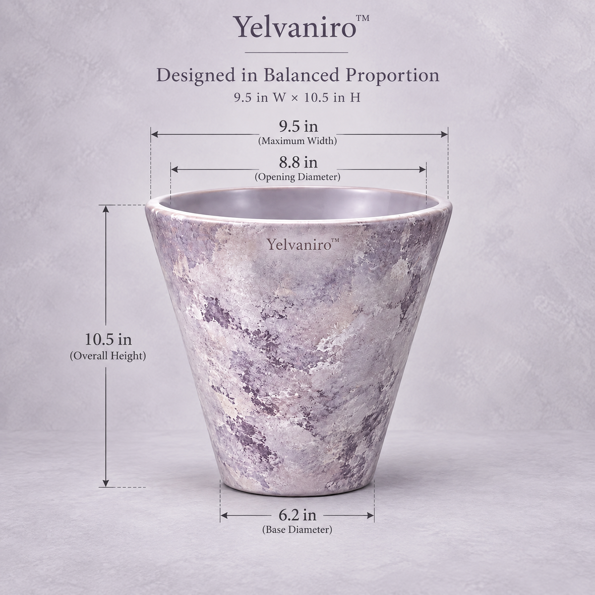 Yelvaniro™ Orchid Display Ceramic Planter