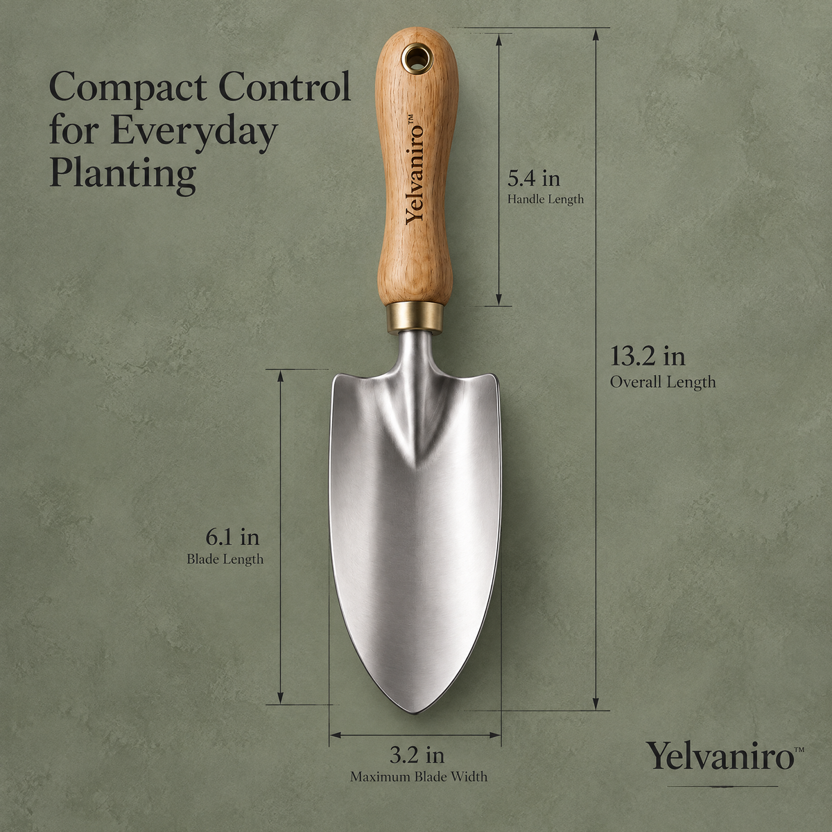 Yelvaniro™ Precision Garden Trowel