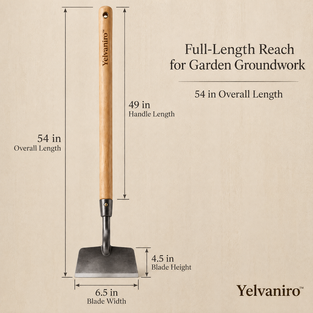 Yelvaniro™ Heavy-Duty Garden Hoe